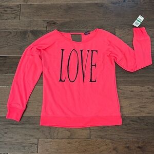 Hot pink Material Girl long sleeve shirt